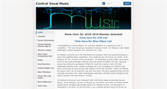 Desktop Screenshot of centralvocalmusic.com